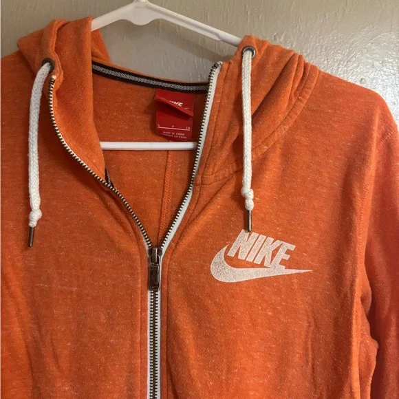 Nike Women's Vibrant Orange Hoodie - Picture 2 of 4